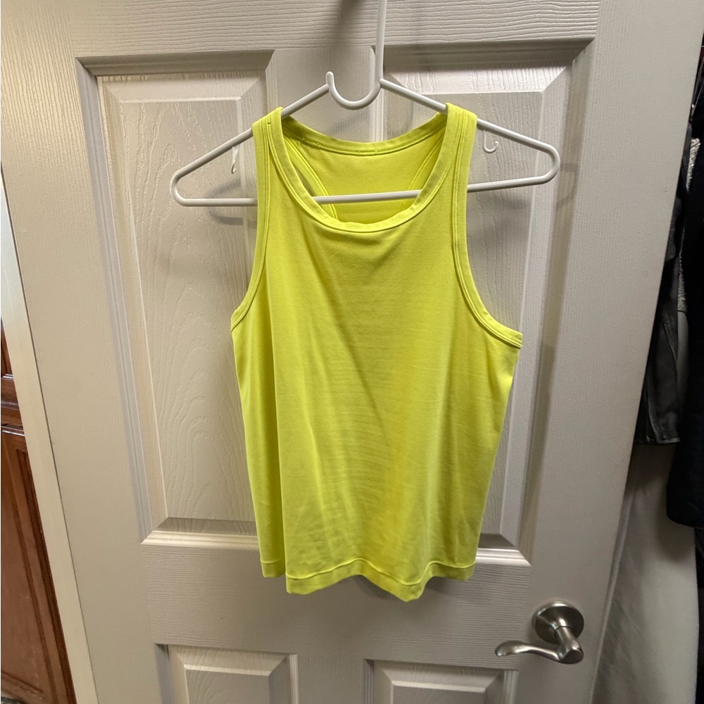 lululemon athletica Neon Yellow Racerback Tank